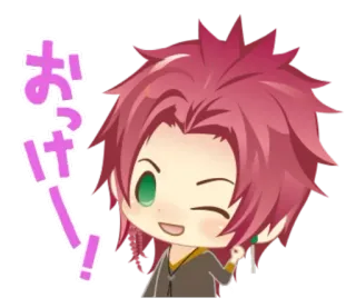 😜 71447d58 おっけ! 动漫, 漫画, 可爱, 角色, 好的, 行 telegram sticker