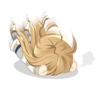 😓 8c7b74b8 卡通, 幽默, 放屁, 搞笑, 动漫, 角色 telegram sticker