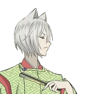 😒 13bed047 Tomoe Kamisama Kiss 动漫, 角色, 巴卫, 元气少女缘结神, 粉丝, 狐狸 telegram sticker