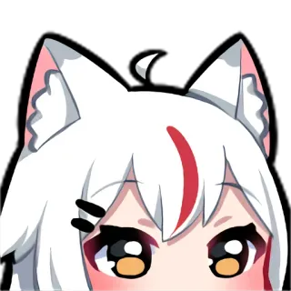 👀 78836e5c Anime, Telinga kucing, Telinga rubah, Kawaii, Lucu whatsapp sticker