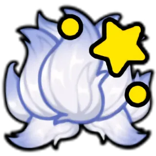 🦊 97b039ad bunga, bintang, biru, putih, kuning whatsapp sticker