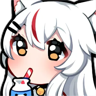 🥤 d5bb663c Anime, Kawaii, Kucing, Lucu, VTuber whatsapp sticker