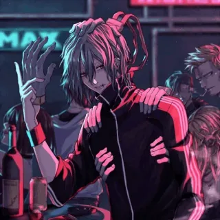 ✋ 6e523bad Tomura Shigaraki My Hero Academia 애니메이션, 캐릭터, 나의 히어로 아카데미아, 시가라키 토무라, 빌런 telegram sticker