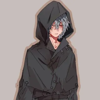 😕 7816669d Tomura Shigaraki My Hero Academia 애니메이션, 만화, 빌런, 후드티, 시가라키, 토무라 telegram sticker