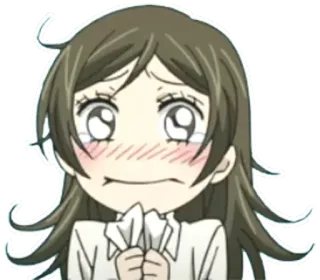 😭 c7d9132a Anime, Menangis, Sedih, Karakter, Perempuan, Chibi whatsapp sticker