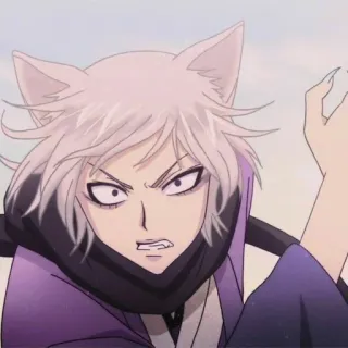 ☁️ 3ef2d167 Tomoe Kamisama Kiss Anime, Zorro, Enojado, Manga, Personaje telegram sticker