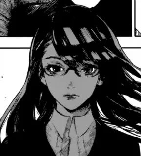 💜 d86ae04e anime, manga, woman, glasses, portrait telegram sticker
