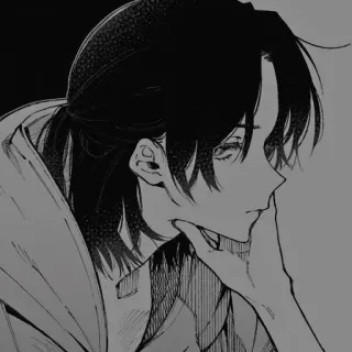 🗝 c43b82e1 Anime, Manga, Personnage, Illustration, Art, Portrait, Homme whatsapp sticker