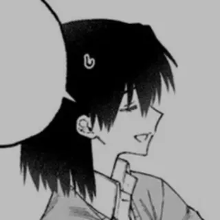 🗝 c4edbcb0 Anime, Manga, Personnage, Art, Noir et blanc whatsapp sticker