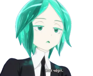 😐 1f378823 Вот чёрт. Anime, Karakter, Rusia, Teks telegram sticker