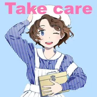 😘 656531fa Take care Anime, Perawat, Medis, Kartun, Kesehatan, Merawat, Pesan whatsapp sticker