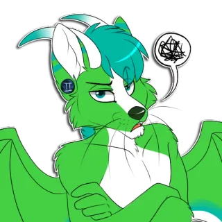 😒 5145591b Furry, Anthro, Cartoon, Personnage, Sticker telegram sticker