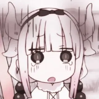 🎀 9995031b Kanna Kamui Miss Kobayashi's Dragon Maid Аниме, Каваий, Милый, Канна Камуи, Dragon Maid, Чиби telegram sticker