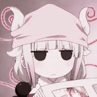 🎀 aa170ef8 Kanna Kamui Miss Kobayashi's Dragon Maid Аниме, Дракон, Канна, Милый, Бесстрастный, Серьезный telegram sticker