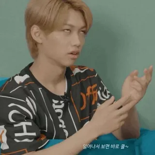 ➖ cbc358e7 일어나서 보면 바로 콜 ~ orang, pria, Korea, hiburan telegram sticker