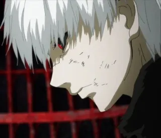 🌟 be1b6682 Ken Kaneki Tokyo Ghoul anime, ghoul, ken kaneki, tokyo ghoul, dark anime, manga whatsapp sticker