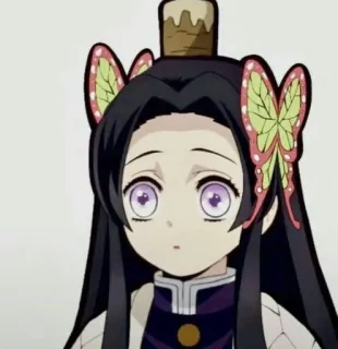 🌸 3c5866e9 Kanao Tsuyuri Demon Slayer อนิเมะ, ดาบพิฆาตอสูร, คานาโอะ สึยูริ, การ์ตูน, สติกเกอร์ telegram sticker