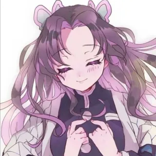 🌸 4ccdba12 Kanao Tsuyuri Demon Slayer อนิเมะ, มังงะ, คานาโอะ สึยูริ, ดาบพิฆาตอสูร, ตัวละคร telegram sticker