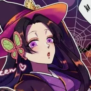 🌸 c1cdbd13 Halloween ฮาโลวีน, แม่มด, อนิเมะ, ผู้หญิง, น่ารัก, ชุด telegram sticker