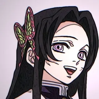 🌸 e9f0045a อนิเมะ, ตัวละคร, ยิ้ม, หน้า telegram sticker