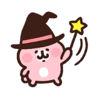 🎩 4e209adf かわいい, 魔法使い, 魔法, 魔女, カワイイ, 星, 漫画, 愛らしい telegram sticker