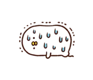 🐤 b891d269 만화, 땀, 걱정, 귀여운, 불안, 웃긴 telegram sticker