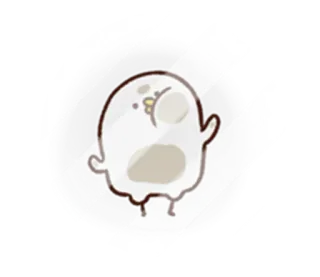 😞 f1df1695 鳥, かわいい, ステッカー, 動物, 鳥類, 漫画, イラスト telegram sticker