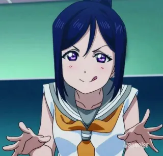 😋 971247f0 Anime, Manga, Hoạt hình, Cô gái, Dễ thương, Vui vẻ, Cười telegram sticker