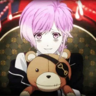 🥢 2367f439 Laito Sakamaki Diabolik Lovers Anime, Personaggio, Capelli rosa, Vampiro, Diabolik Lovers, Laito Sakamaki telegram sticker