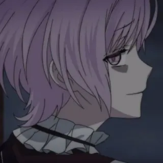 🥢 4852a032 anime, capelli viola, personaggio, ritratto telegram sticker