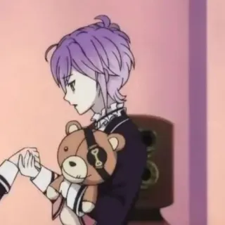 🥢 58f35c87 Kanato Sakamaki Diabolik Lovers Anime, Personaggio, Kanato Sakamaki, Diabolik Lovers, Orsacchiotto telegram sticker