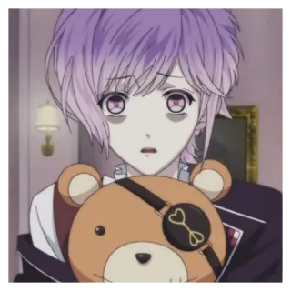 🧁 00e86641 Kanato Sakamaki Diabolik Lovers 动漫, 角色, 魔鬼恋人, 卡那多, 吸血鬼, 泰迪熊 telegram sticker