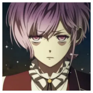 🐁 18649f23 Ayato Sakamaki Diabolik Lovers 动漫, 紫色头发, 吸血鬼, 美少年, 魔鬼恋人 telegram sticker