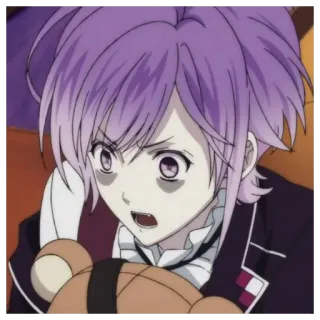 🛏 1e7ed380 Laito Sakamaki Diabolik Lovers 动漫, 魔鬼恋人, 逆卷礼人, 吸血鬼, 紫色头发 telegram sticker