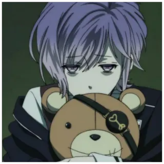 📎 2fcff17b Reiji Sakamaki Diabolik Lovers 动漫, 吸血鬼, 逆卷怜司, 魔鬼恋人, 哥特, 泰迪熊 telegram sticker