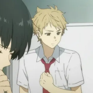 ⚡️ 0792d624 Anime, Uniforme scolastica, Cravatta, Ragazzo, Ritratto telegram sticker