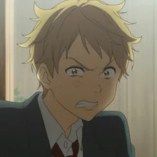 ⚡️ 16915b2d Anime, Ragazzo, Arrabbiato, Frustrato, Personaggio telegram sticker