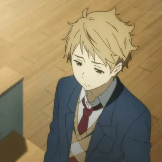 🌩 269750ce Anime, Ragazzo, Uniforme scolastica, Ritratto telegram sticker