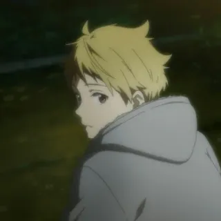 ⚡️ 2c903e00 anime, ragazzo, capelli biondi, ritratto telegram sticker