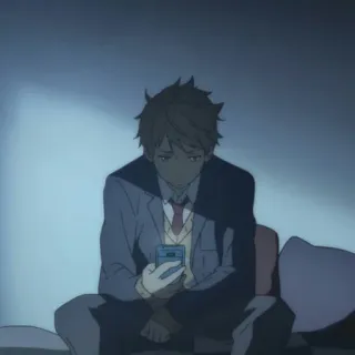 🍺 34c2b3f4 Anime, Ragazzo, Uniforme scolastica, Telefono, Adolescente telegram sticker