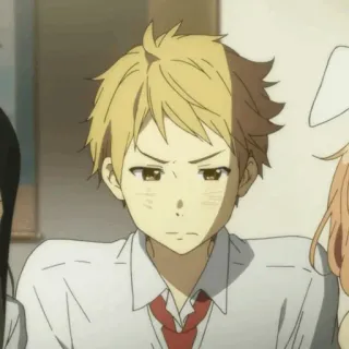 ⚡️ 69f939f3 Anime, Ragazzo, Uniforme scolastica, Arrabbiato, Serio telegram sticker