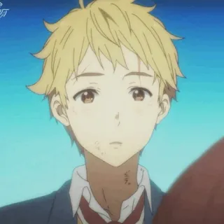 🌩 770a5684 Anime, Ragazzo, Triste, Emozionale, Lacrima, Personaggio, Animazione telegram sticker