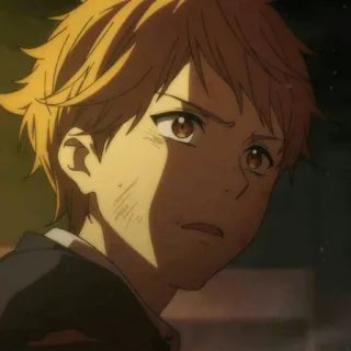 ⚡️ 83592d28 Anime, Ragazzo, Serio, Faccia, Ritratto, Animazione telegram sticker