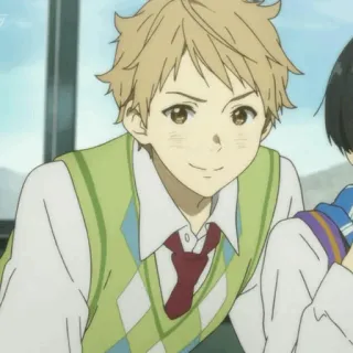 🌩 95c9e540 Anime, Cartone animato, Ragazzo, Felice, Sorriso telegram sticker