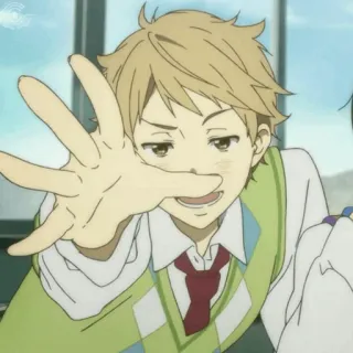 🍺 a5aa33e3 Anime, Cartone animato, Personaggio, Sorriso, Ragazzo, Animazione telegram sticker