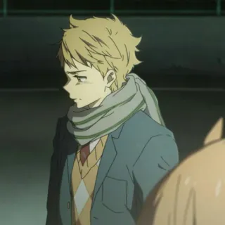 🍨 bb588015 Anime, Personaggio, Sciarpa, Triste, Maglione telegram sticker