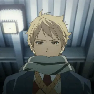 🍺 ea6de36d Anime, Sciarpa, Maschio, Personaggio, Ritratto telegram sticker