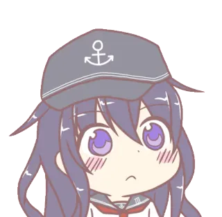 😏 24d902d1 อนิเมะ, ผู้หญิง, จิบิ, น่ารัก, กะลาสี, สมอ, เครื่องแบบ telegram sticker