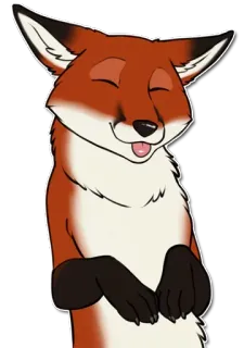 🔴 191d4392 volpe, animale, cartone animato, carino, divertente, felice whatsapp sticker