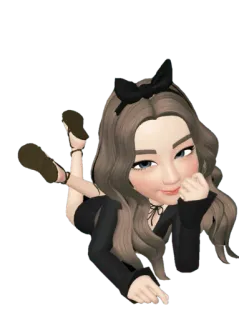 🖤 51836e94 卡通, 女人, 女孩, 姿势 telegram sticker